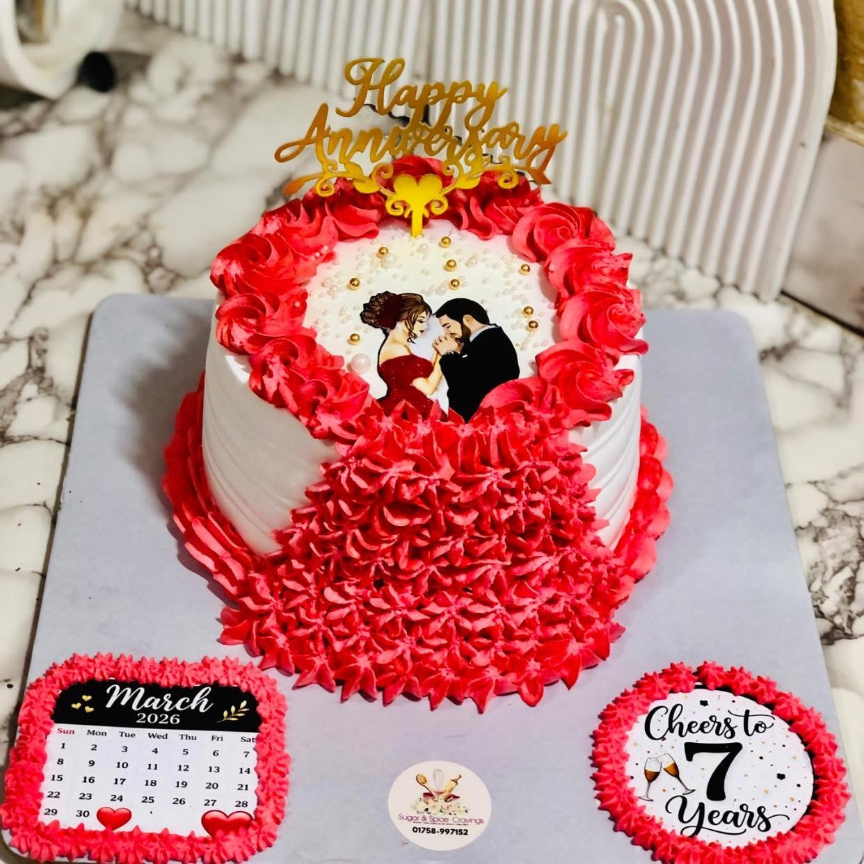 Anniversary Theme Cake