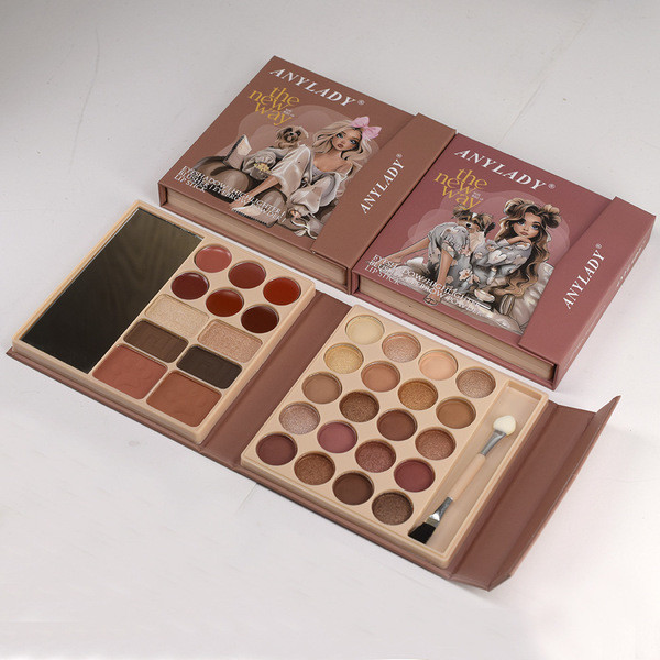 Makeup book  Eyeshadow highlighter blusher lipstick